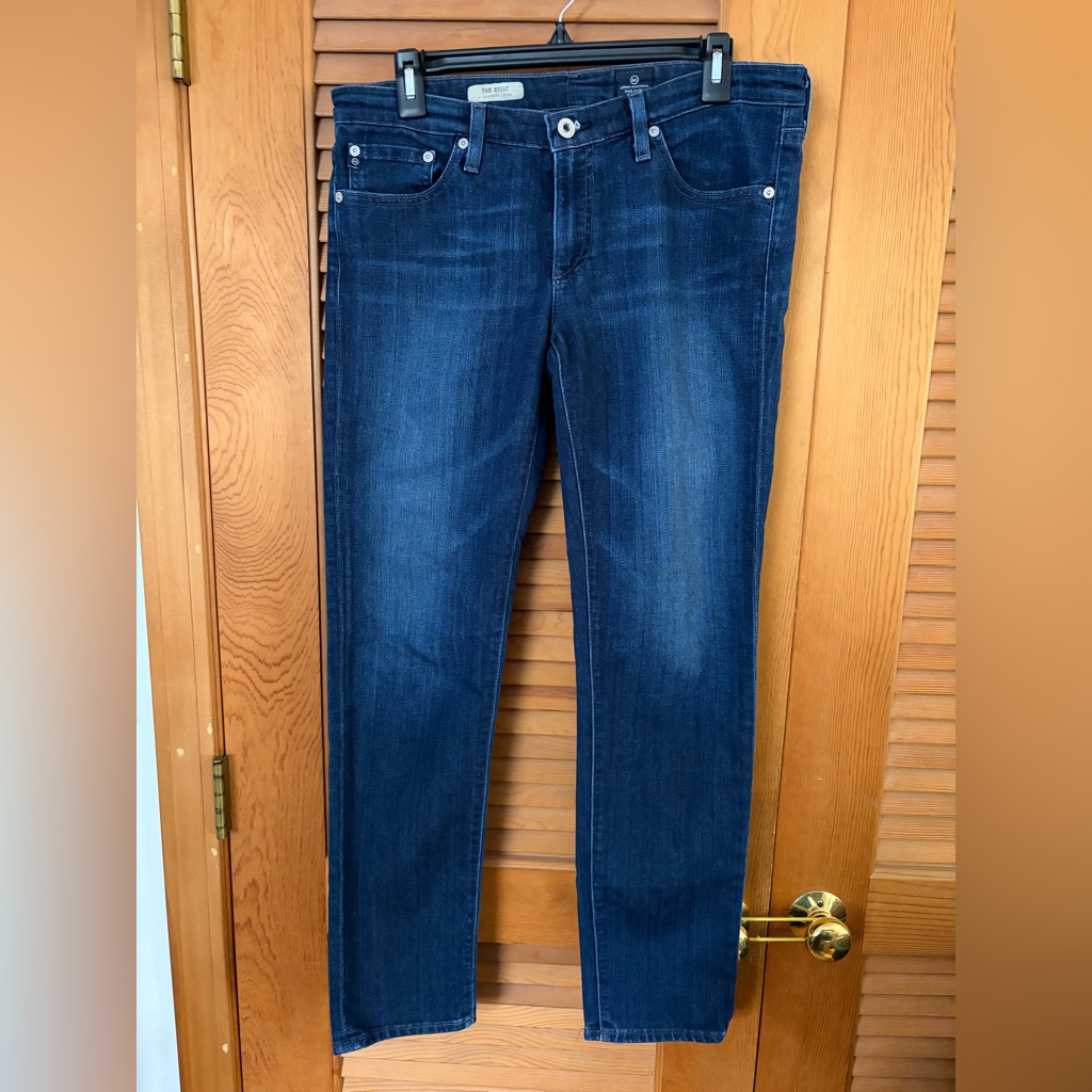 Ag The Stilt Jeans Cigarette Leg In Blue Size 30 / 10